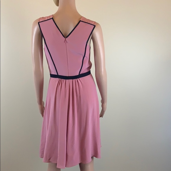 Victoria Beckham contrast trim pleated dress Sz4 - Picture 6 of 7